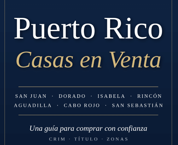 Descubre cómo comprar casas en venta en Puerto Rico: Dorado, San Juan, Isabela, Rincón, Aguadilla, Cabo Rojo y más. Conoce el CRIM, los riesgos de Marketplace y los pasos para comprar con seguridad.